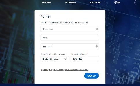 Create your login at Darwinex