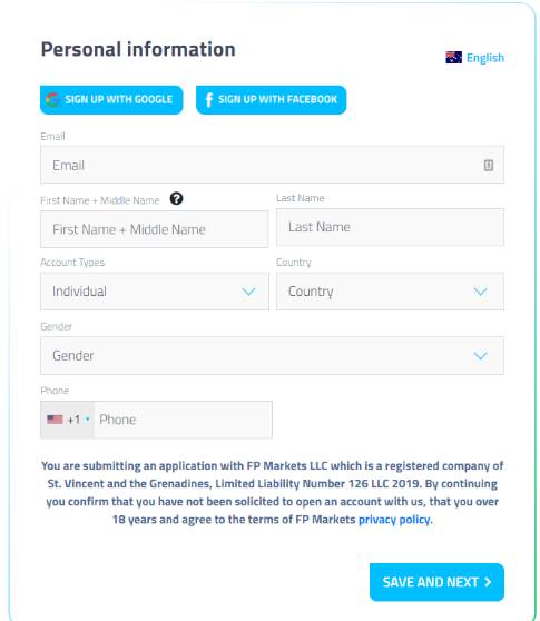 How to register at FP Markets