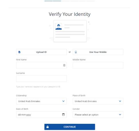 Verify your identity