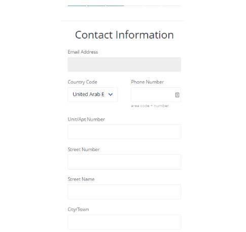 Submit your contact information