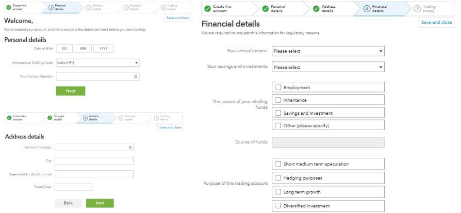 IG broker registration form