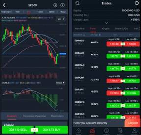Vantage FX trading app