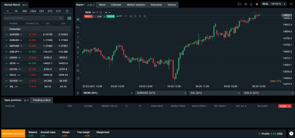 XTB xStation 5 platform